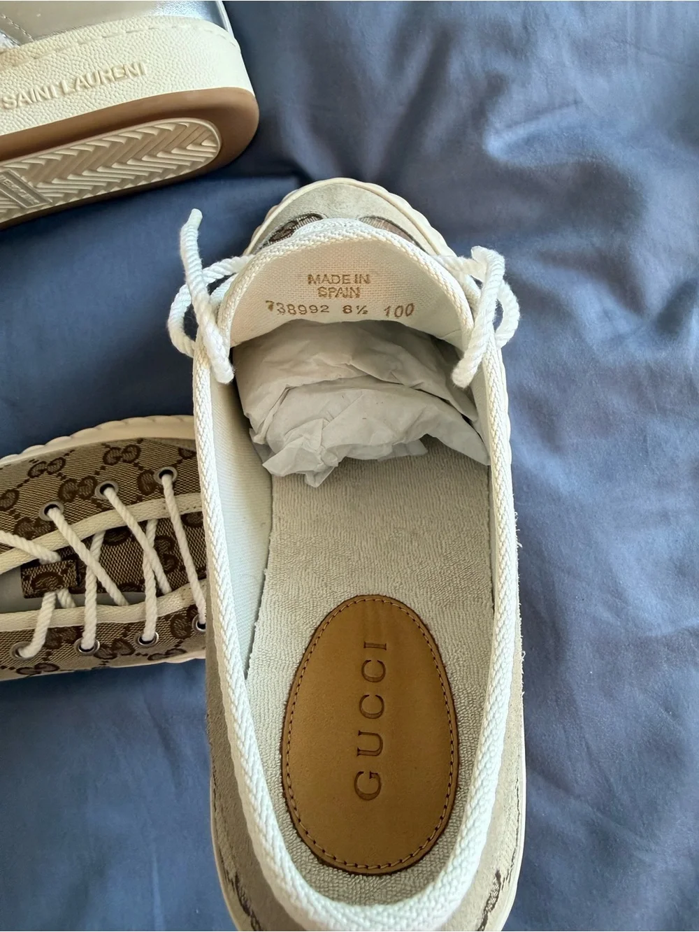 Gucci Tortuga Low-Top Sneaker (SKU: 738992-FABQA-9796)